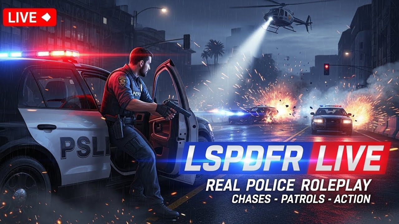 GTA 5 LSPDFR LIVE 🔴 | Becoming a Police Officer in Los Santos!