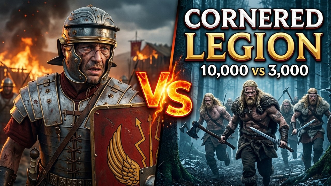 Roman Legion Cornered - 3 vs 1 Against Germanic Tribes