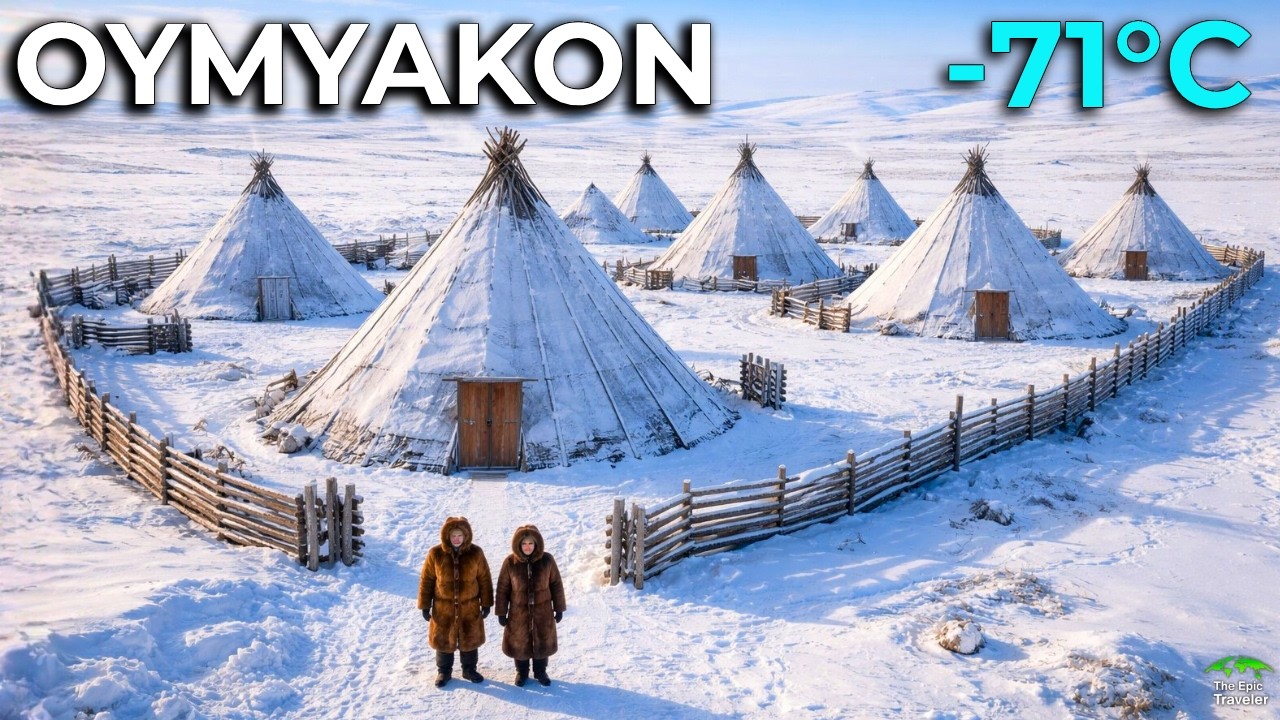 Оймякон при температуре -71°C: самая холодная деревня в мире, где жизнь замерзает.