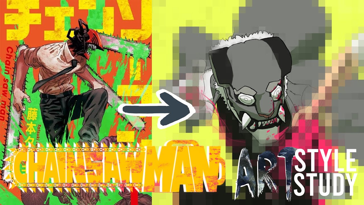 How to Draw in the Chainsaw Man Art Style!!! | Art Style Studies