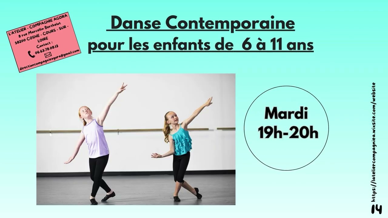 Teaser Atelier Compagnie Agora : cours 2026-2027