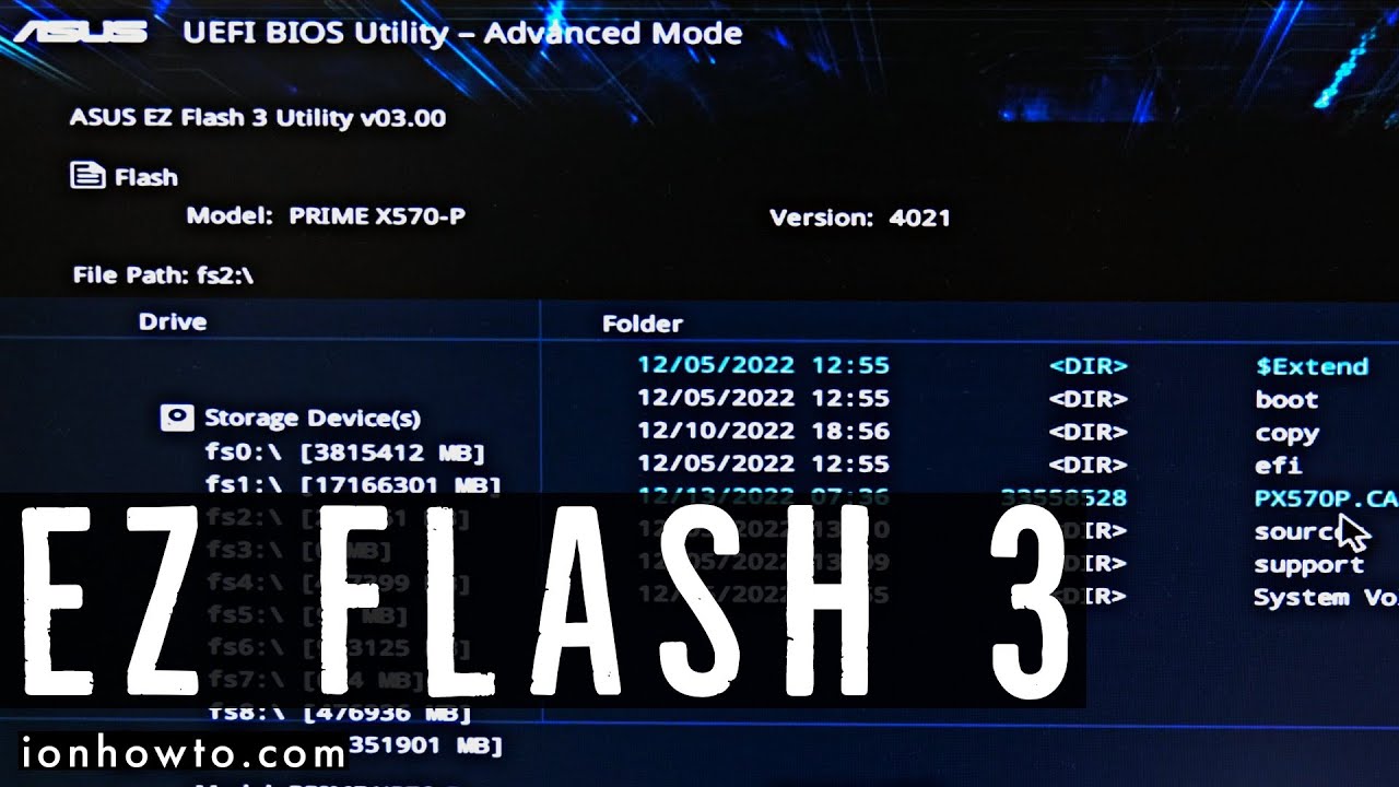 Asus Prime X570-P Bios Update