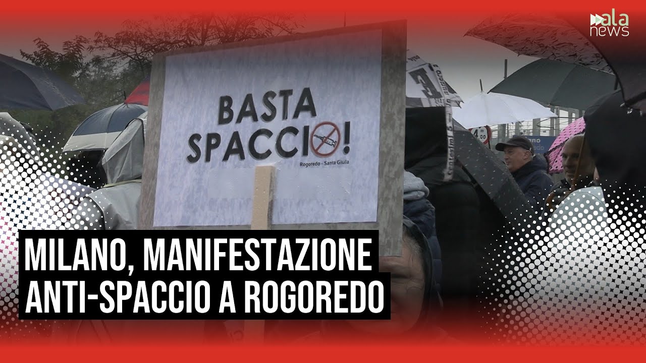 Milano, sit-in anti-spaccio a Rogoredo: 