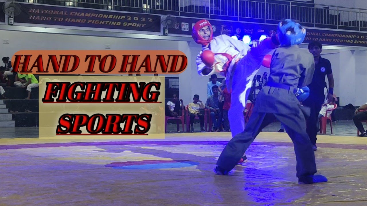 1st National Hand to Hand combet Fighting #lucknow  Amit pandey (red) VS Sunny (Blue)