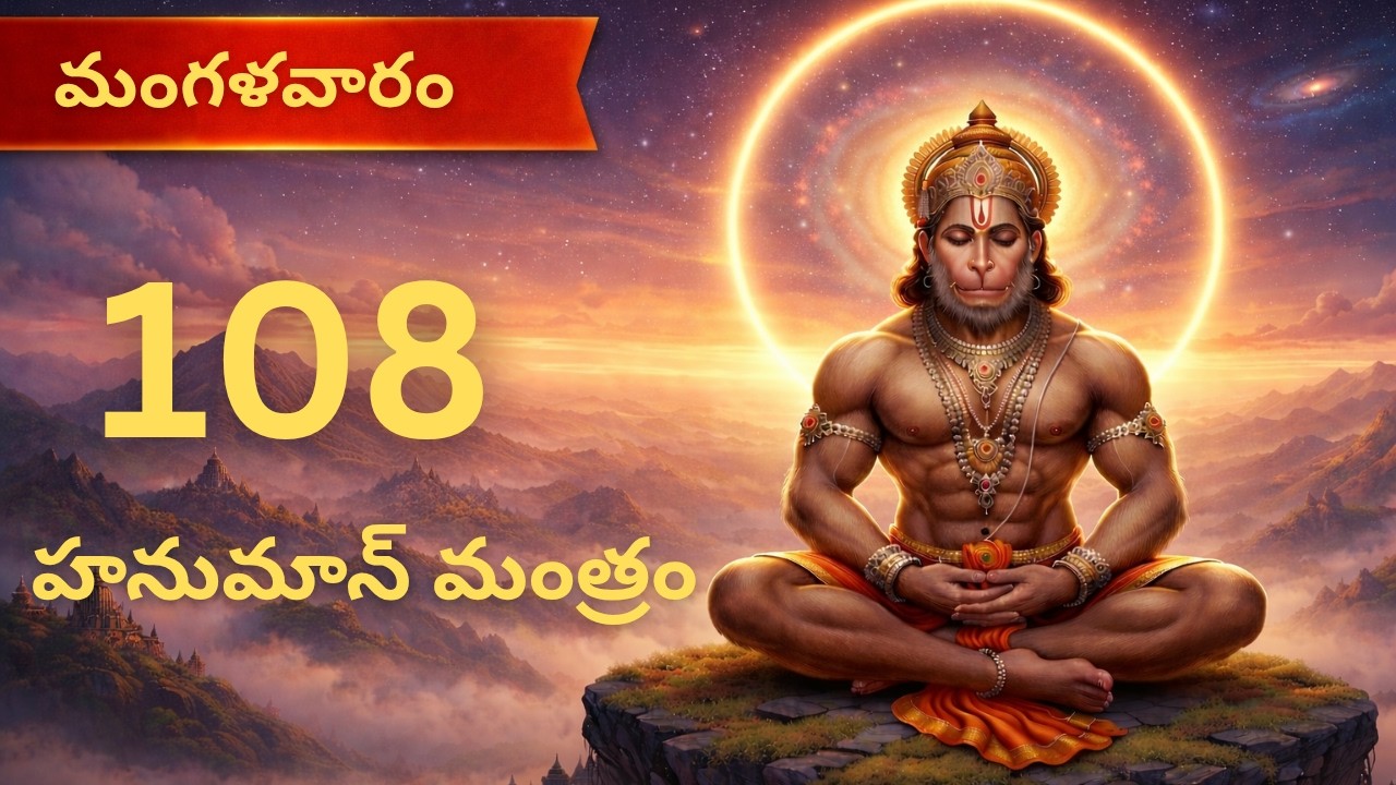 మంగళవారం వినాల్సిన హనుమాన్ మంత్రం | ఓం హం హనుమతే నమః | 108 సార్లు | Powerful Hanuman Chant