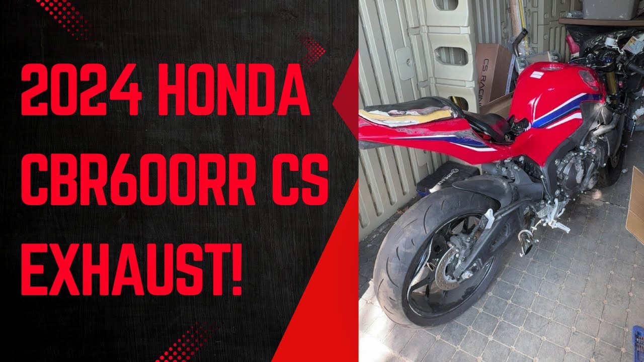 Honda CBR600RR CS full exhaust install and sound!!!!!