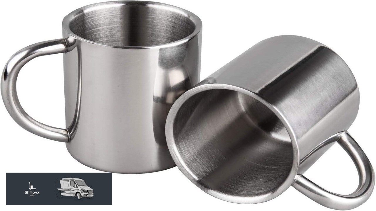 IMEEA Unbreakable Mugs for Kids Double Walled Camping Coffee Mugs 7.5oz 220ml Stainless