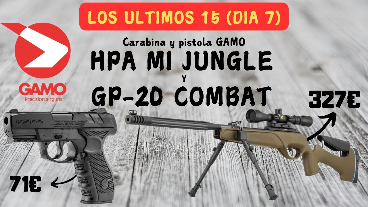 Carabina Gamo HPA Mi jungle y pistola GAMO GP-20 COMBAT unboxing | 