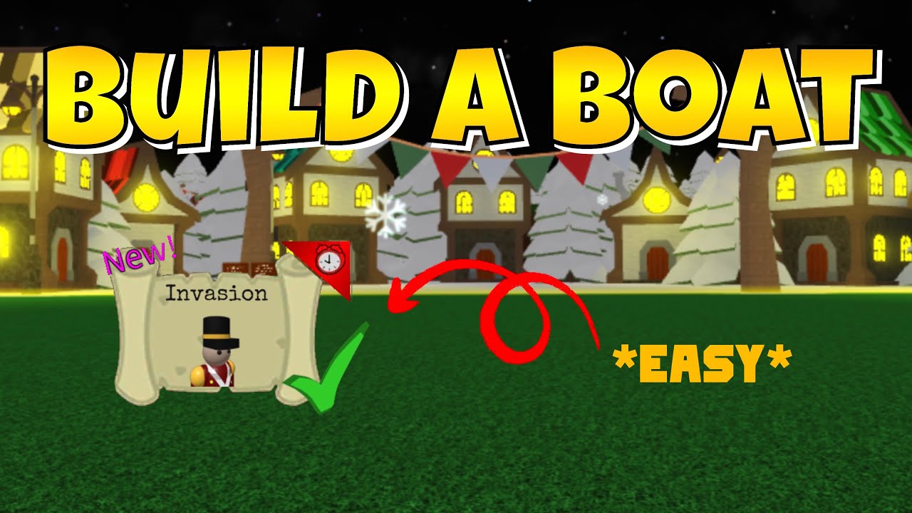 How to *EASILY* clear the Invasion Quest | Build a Boat for Treasure Roblox
