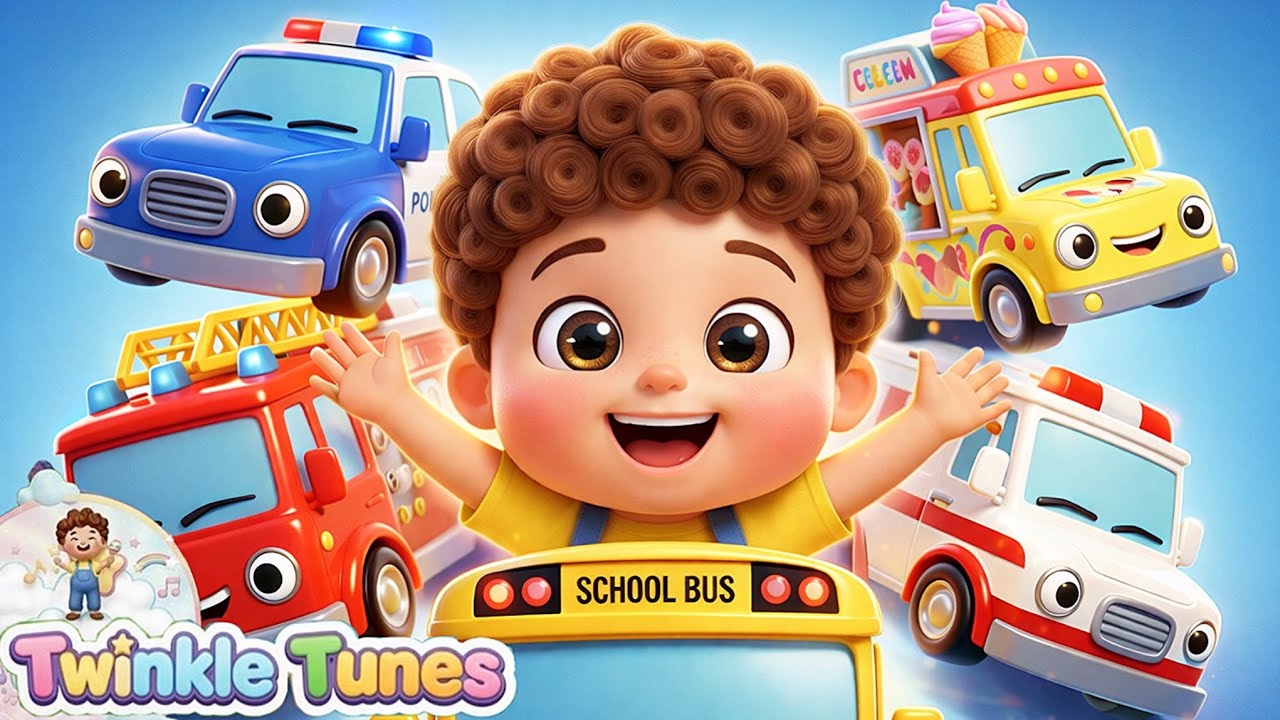 Vehicles Song + colors | Baby Nursery Rhymes & Songs | TwinkleTunes