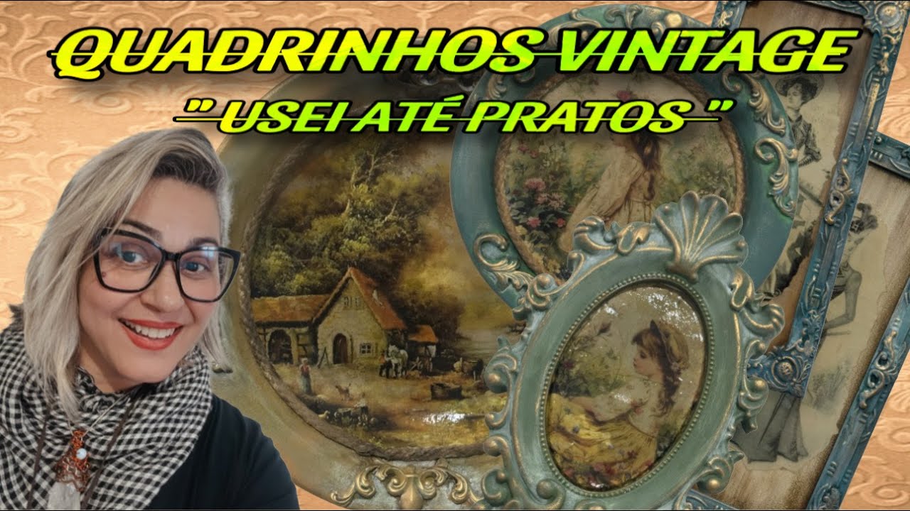#diy : QUADRINHOS FEITO COM PRATOS E MOLDURAS NO ESTILO VINTAGES