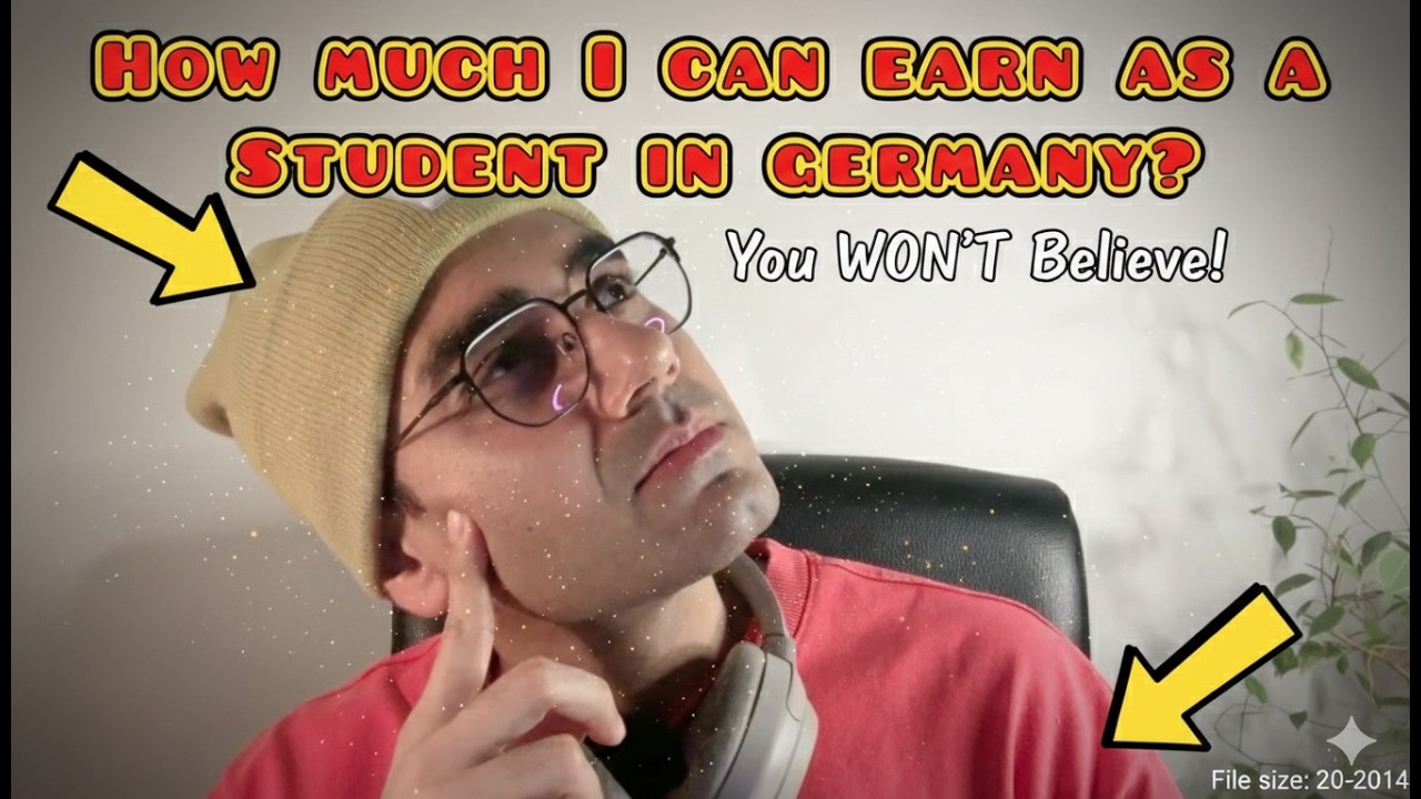 Part time student earning in Germany with real calculations #lifeingermany