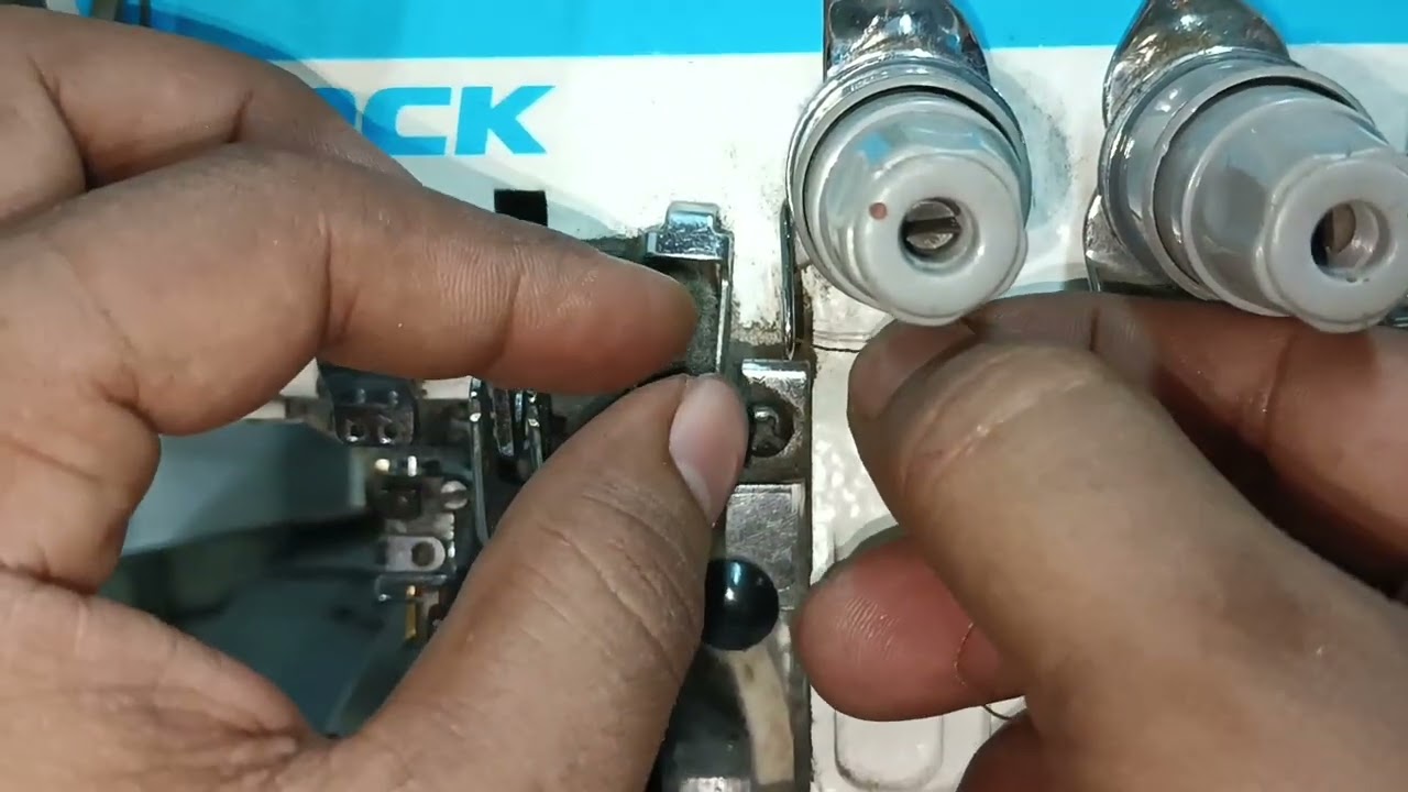 ওভারলক মেশিনে কিভাবে সুতা লাগানো হয়। part 1