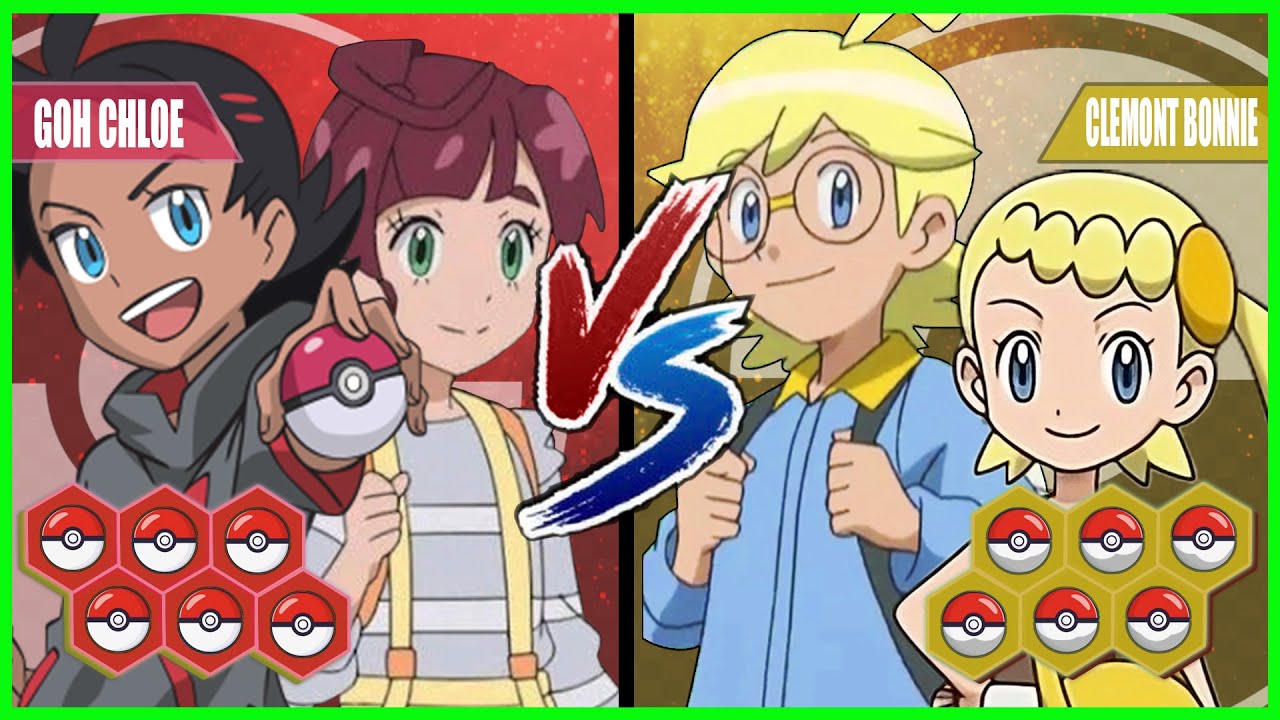 Pok&eacute;mon Battle Pedia GOH and CHLOE Vs. CLEMONT and BONNIE
