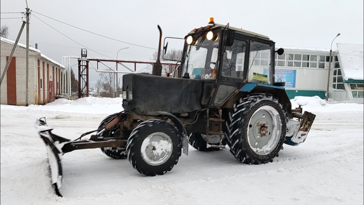 Очистка дорог от снега 315 часть