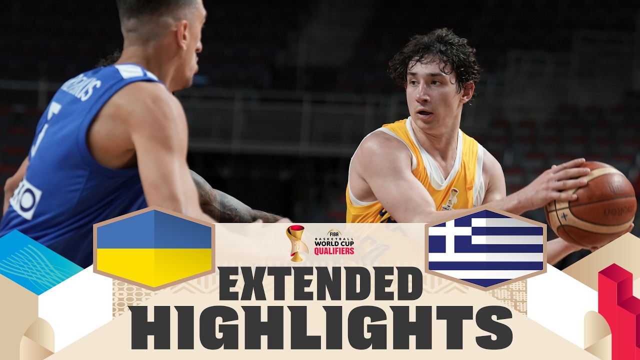 Ukraine 🇺🇦 v Greece 🇬🇷 | Extended Highlights | FIBA Basketball World Cup 2027 European Qualifiers