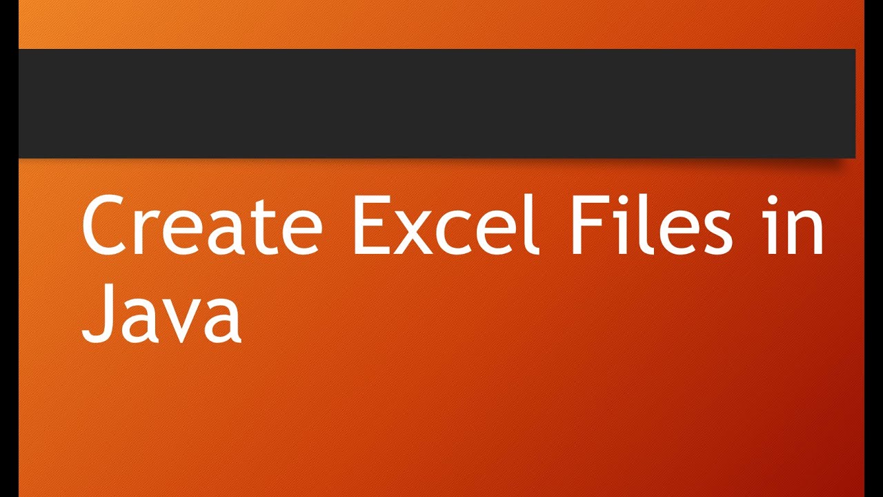 Apache POI Tutorials | Tutorial 1 | How to Create Excel files in Java