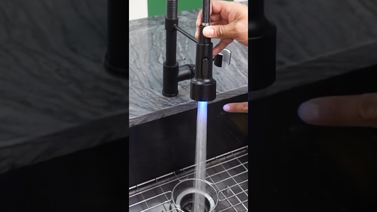 LED LIGHT FAUCET| MODERN KITCHEN IDEAS #shorts