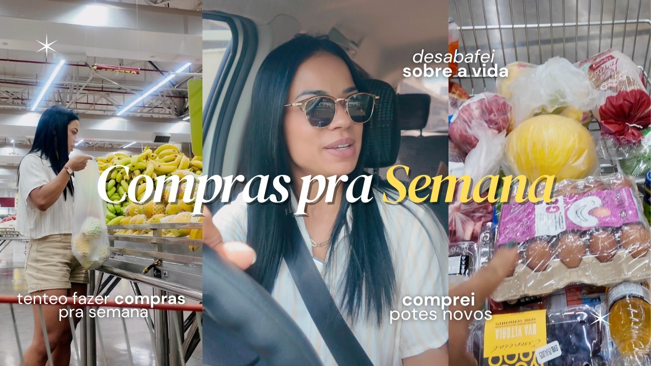 COMPRAS DA SEMANA VLOG | Comprinhas pra cozinha + organizando as compras pra semana 😍