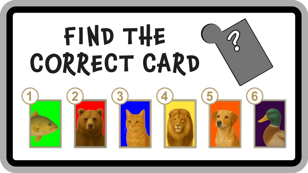 Find the Correct Card – 5 Fair Logic Tests That Get Harder (#2)