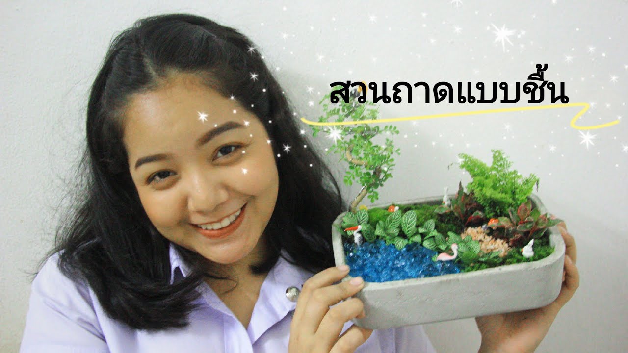 การจัดสวนถาดแบบชื้น
