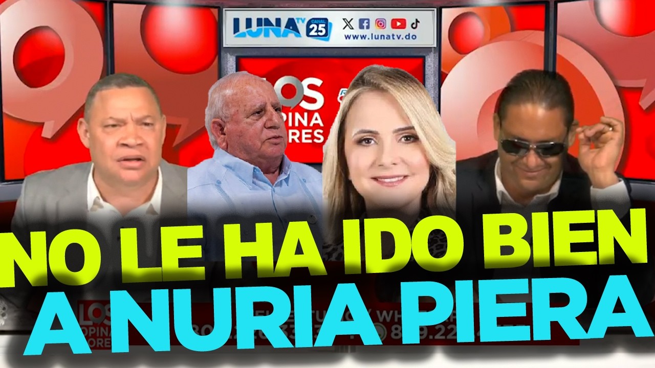 LOs Opinadores: Le cayó gas a la periodista Nuria Piera por ataques al Dr. Ernesto Fadul