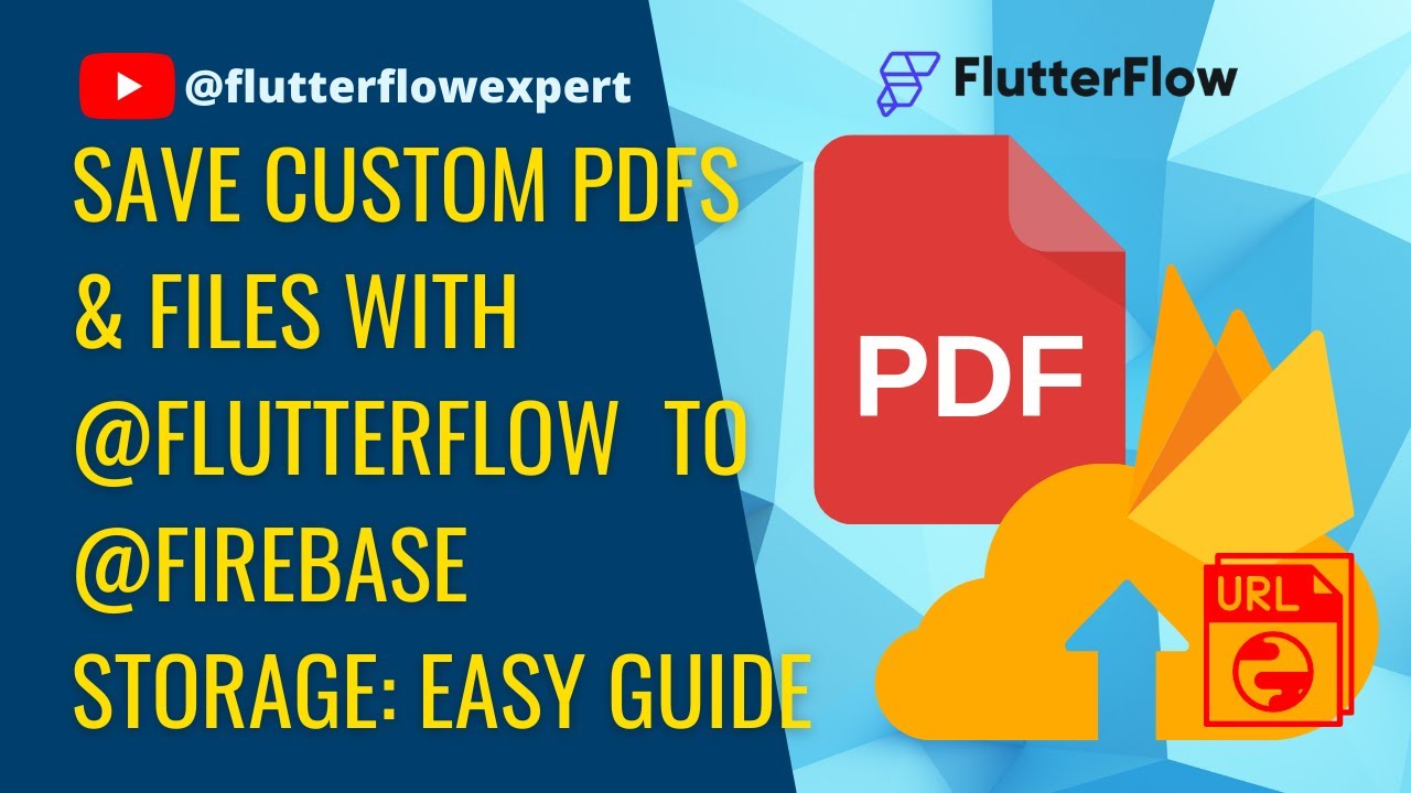 Save Custom PDFs & Files with @FlutterFlow to @Firebase Storage: Easy Guide