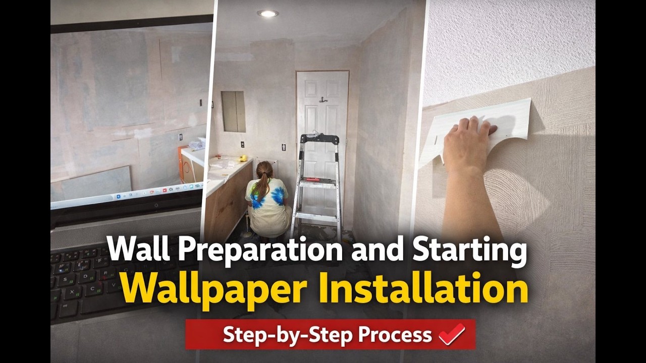 How We Prepare Walls and Start Wallpaper Installation