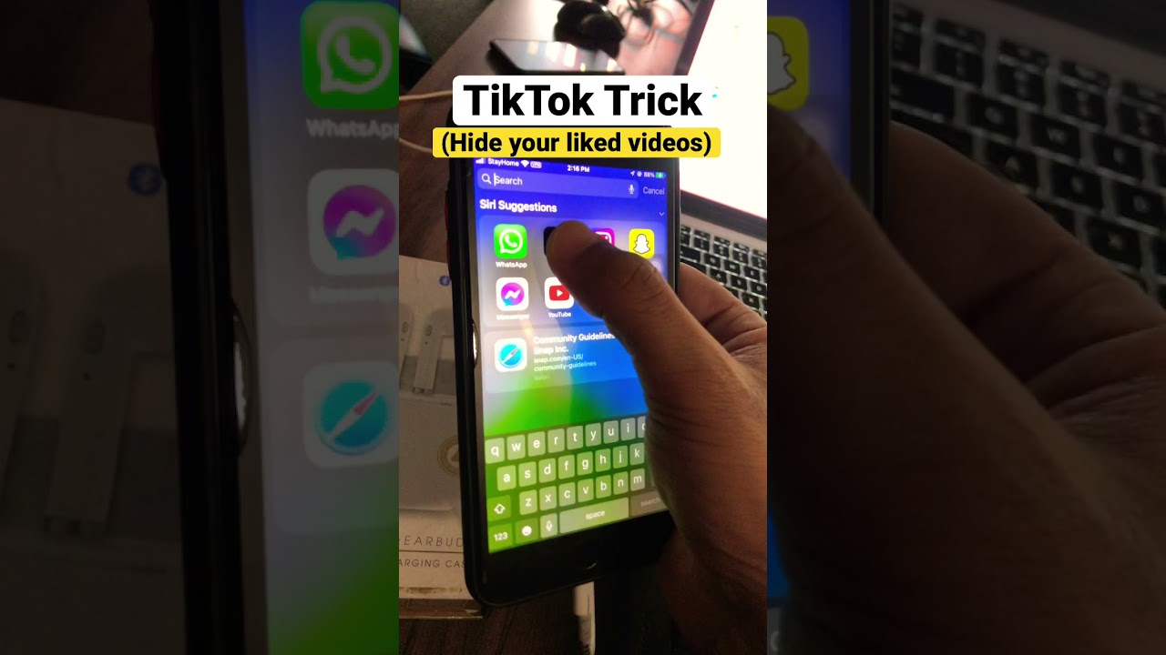 TikTok Trick To Hide Liked Videos #shorts