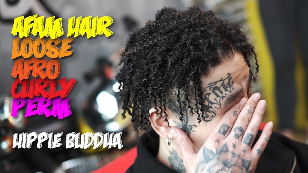Straight hair to Curly hair tutorial [Curly perm] [Afro perm] how to get curly hair