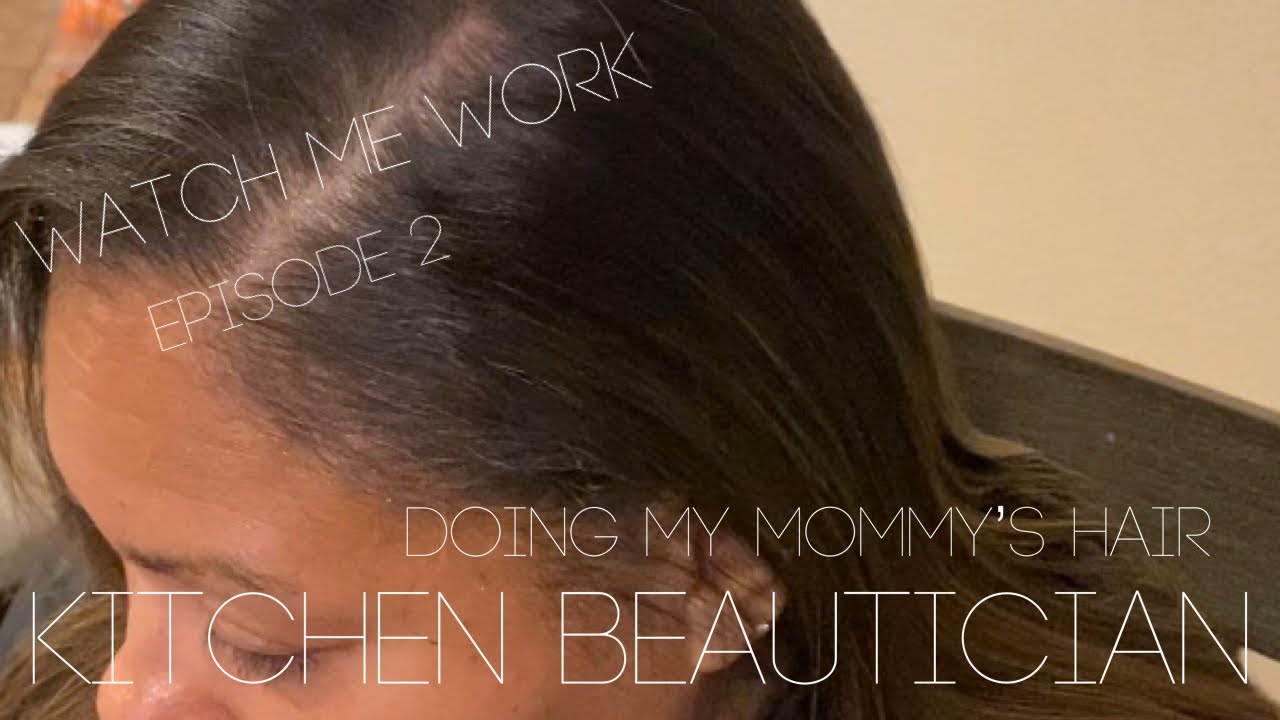 WATCH ME WORK || DOING MY MOMMY'S HAIR  #watchmework #doinghair #simple