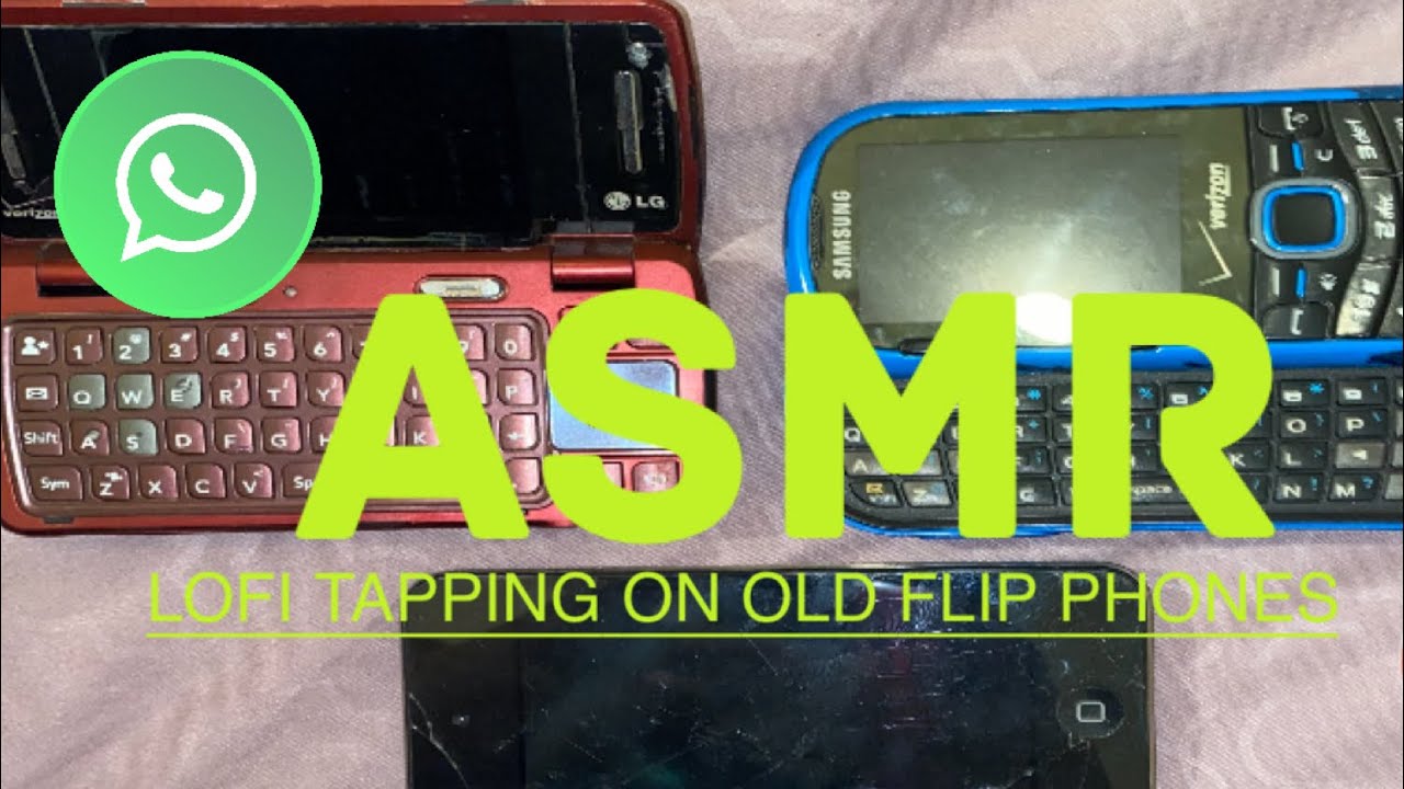 ASMR: Lofi fast tapping/scratching on OLD phones/ipod (No talking)