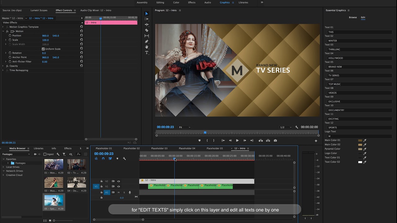 Complete Broadcast Premiere Project Template Video Walkthrough