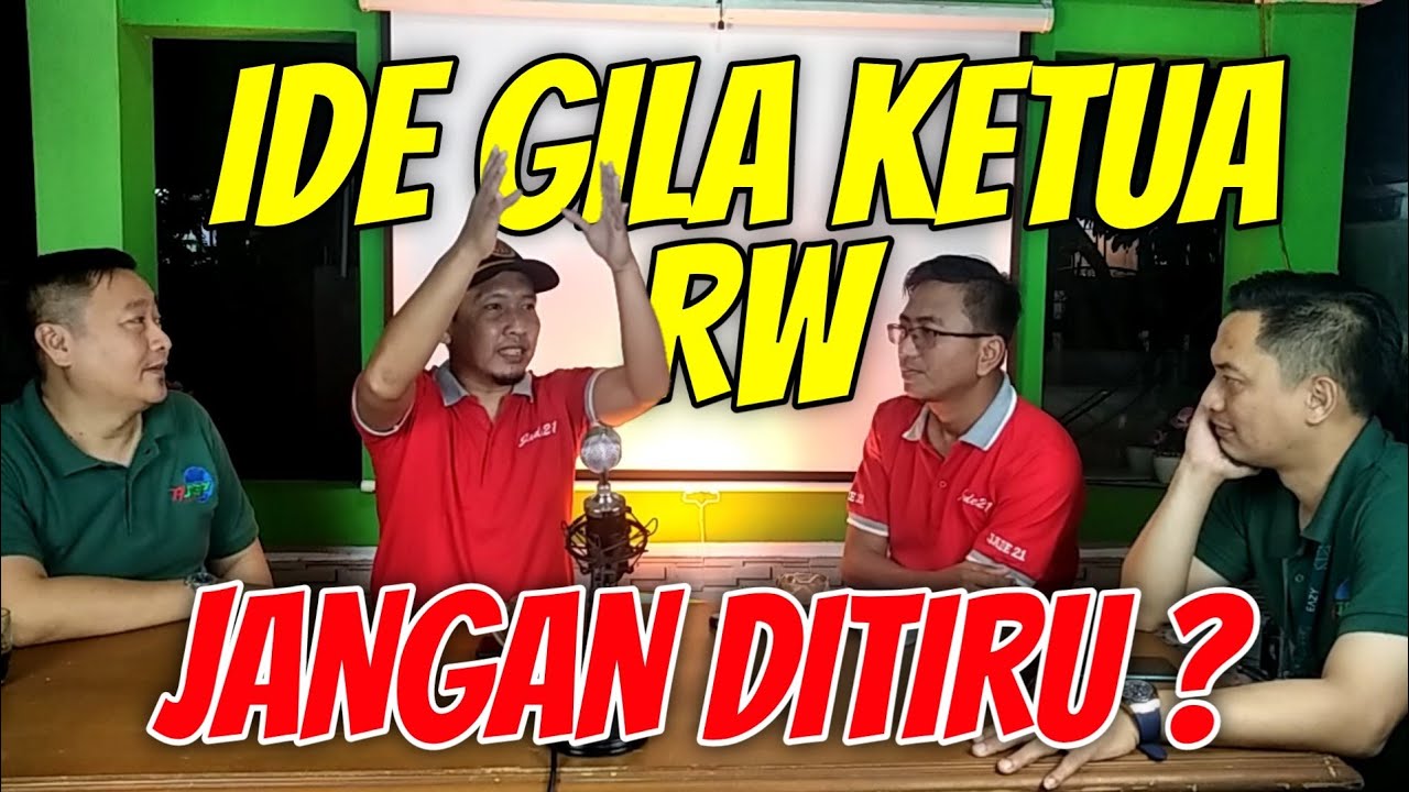 IDE IDE GILA DAN KREATIF KETUA RW | KETUA RW DI KOTA BEKASI #ajep #sobatajep #ketuarw