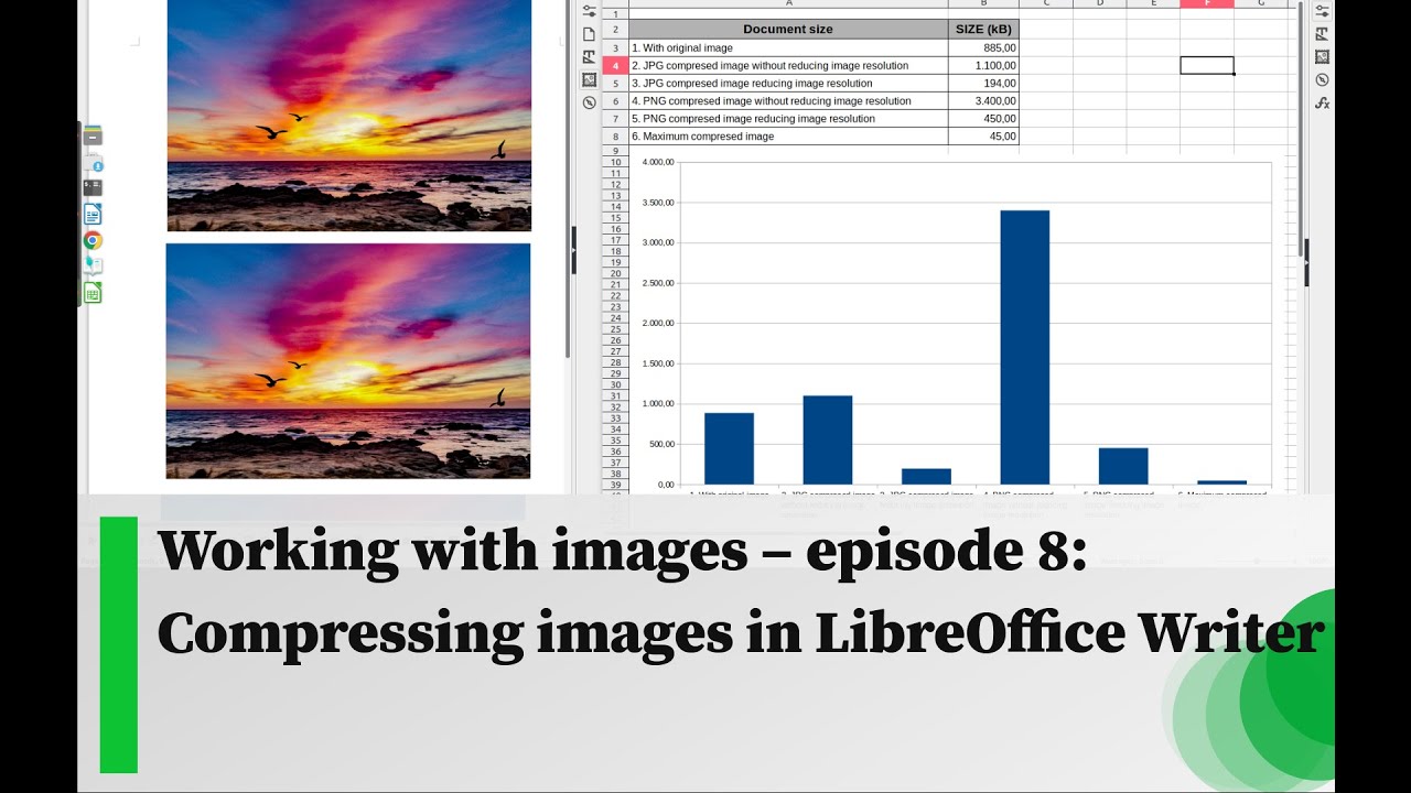 Working with images &ndash; episode 8: Compressing images in LibreOffice Writer