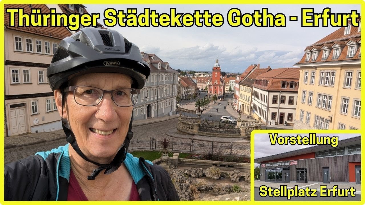 Thüringer Städtekette Gotha - Erfurt / Wohnmobilstellplatz 