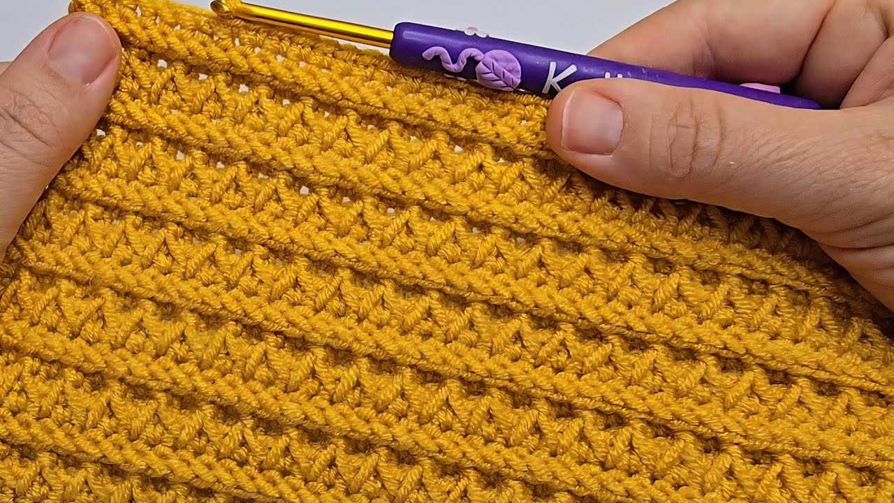 ФАНТАСТИКА!🧶💛 Очень простая и красивая схема вязания крючком / Детское одеяло, связанное крючком