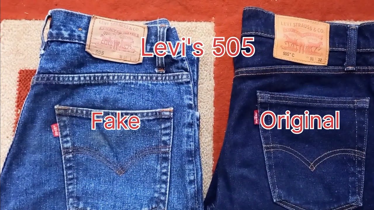 Levi's 505 Original vs Fake #levis #505 #levis505