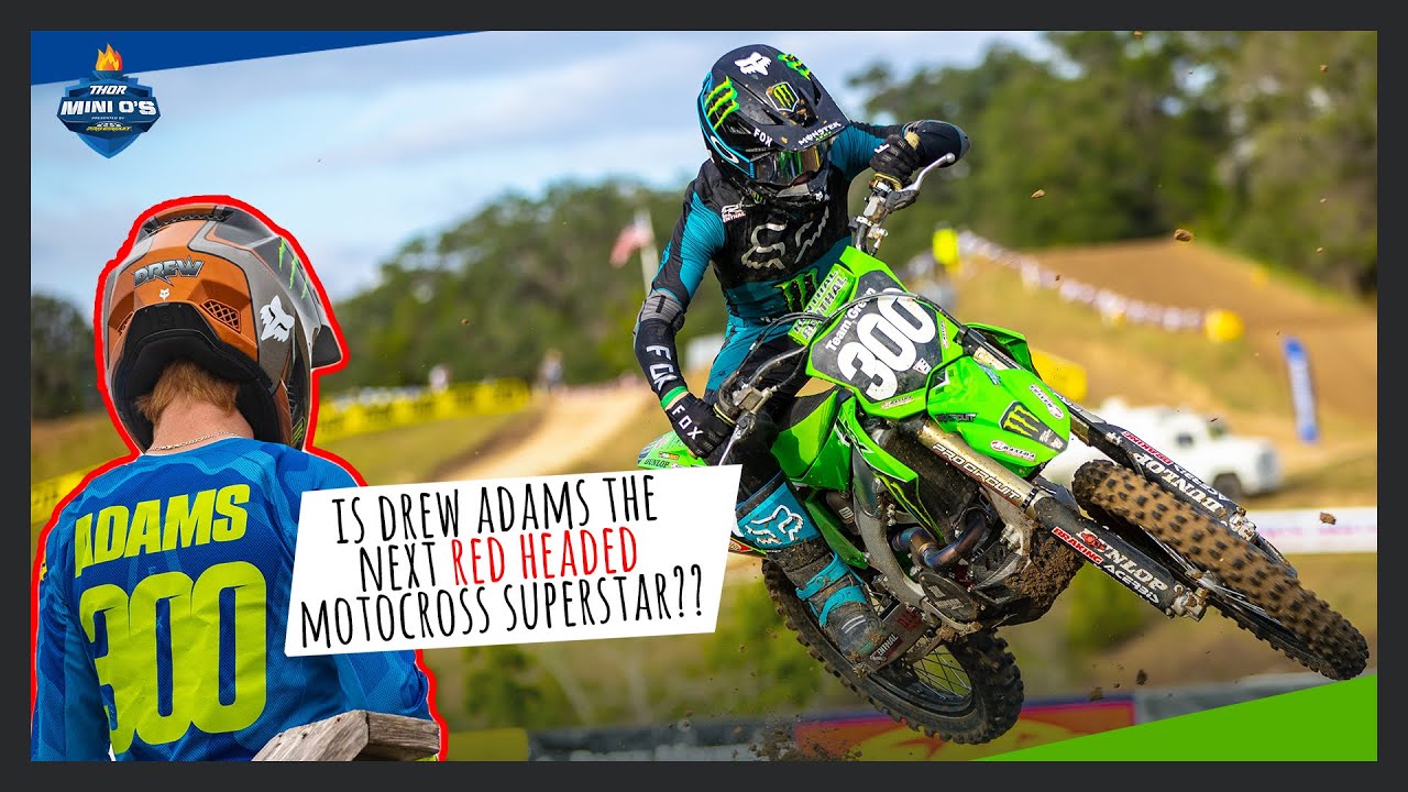Is Fox Racing's Drew Adams The NEXT FASTEST Red Head in Moto?
