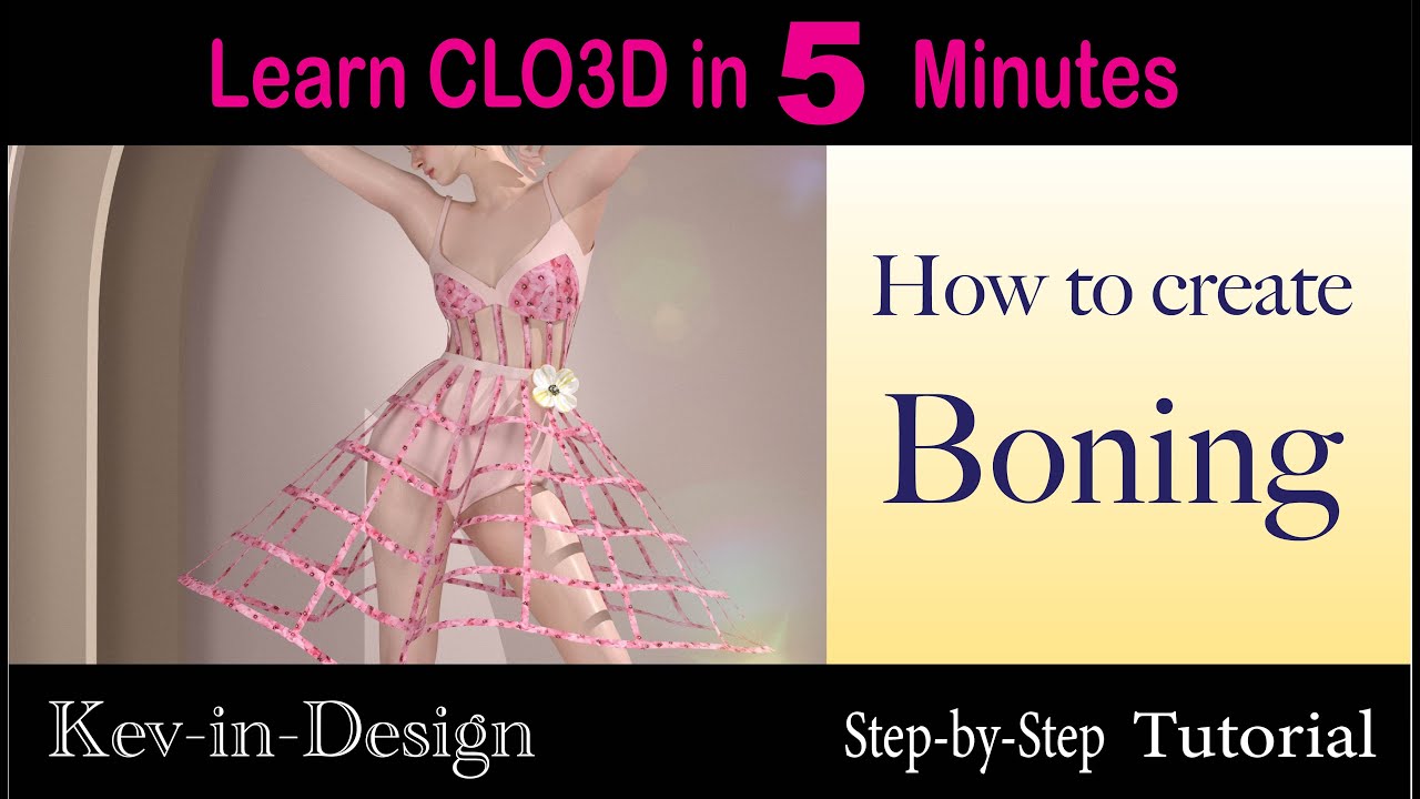 How to create boning in #clo3d
