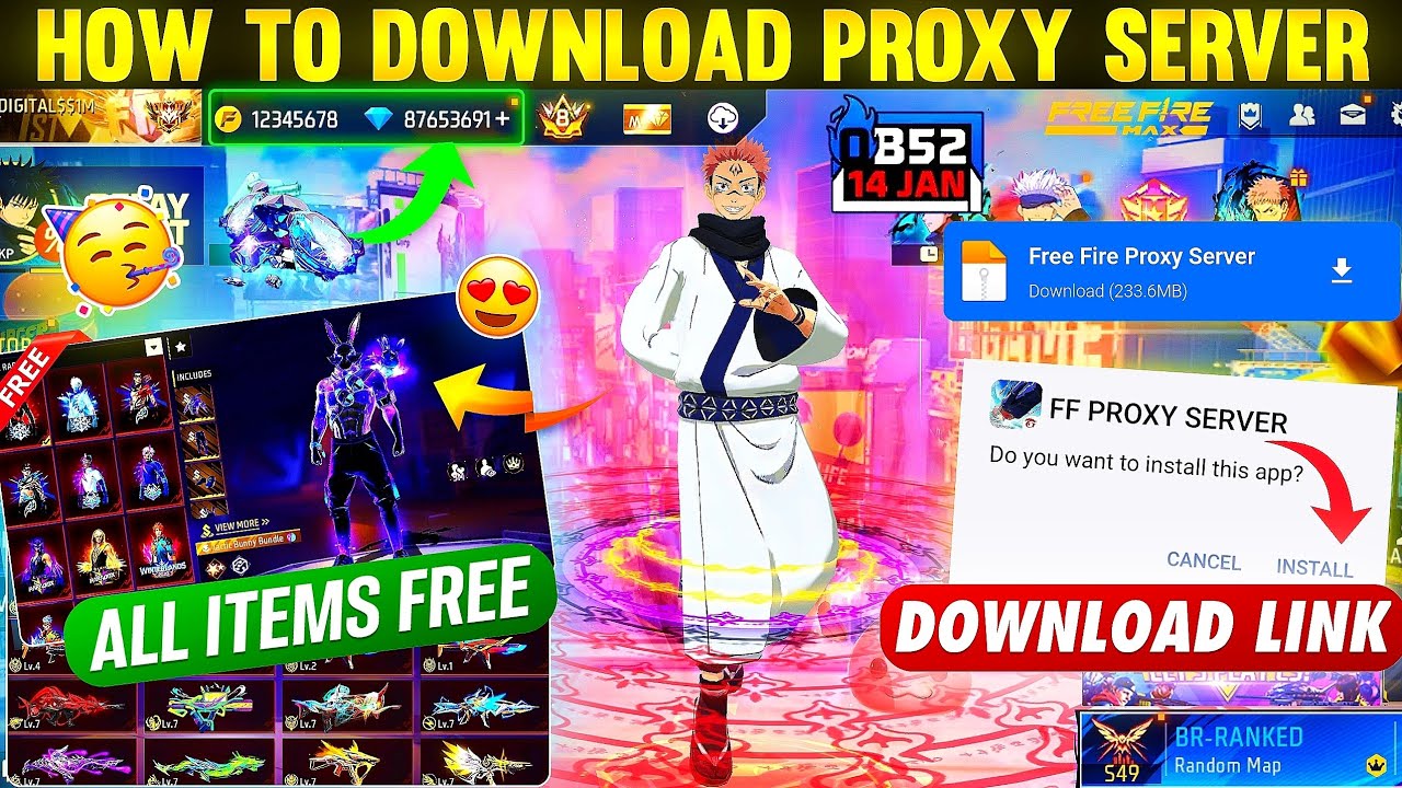 How To Download Proxy Server In Free Fire 💯😱🔥 | Free Fire Proxy Server | Proxy Server Free Fire