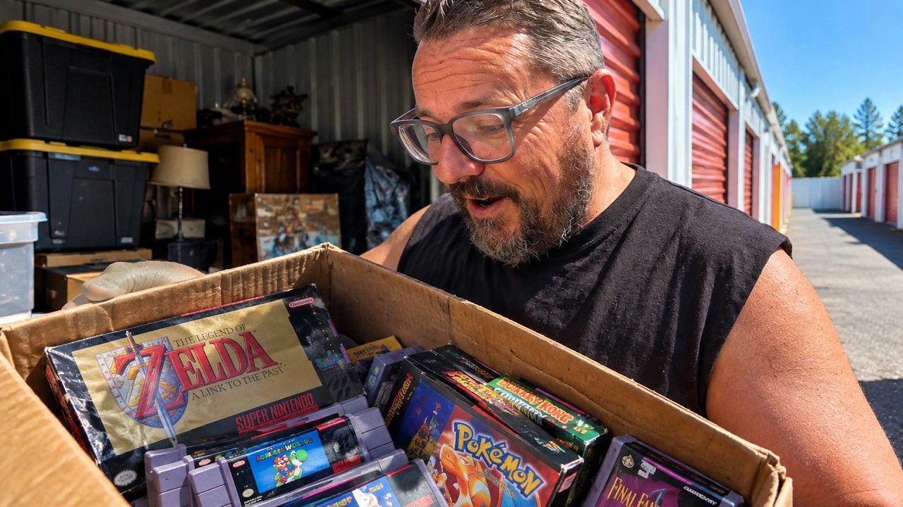 I bought a storage unit for $320 and found his VIDEO GAME COLLECTION!