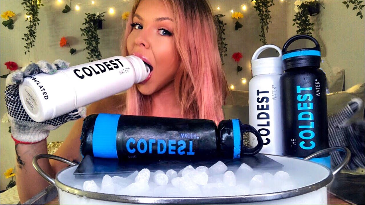 ASMR EDIBLE EATING THE COLDEST WATER BOTTLE (PRANK) * BIG BITES * EATING SHOW MUKBANG 먹방 멜론
