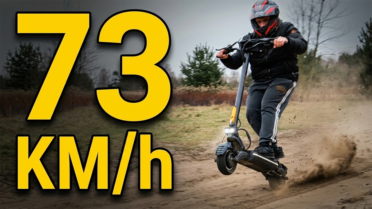 Test hulajnogi, kt&oacute;ra jedzie 73 km/h &ndash; czułem się jak przy 200 km/h autem!
