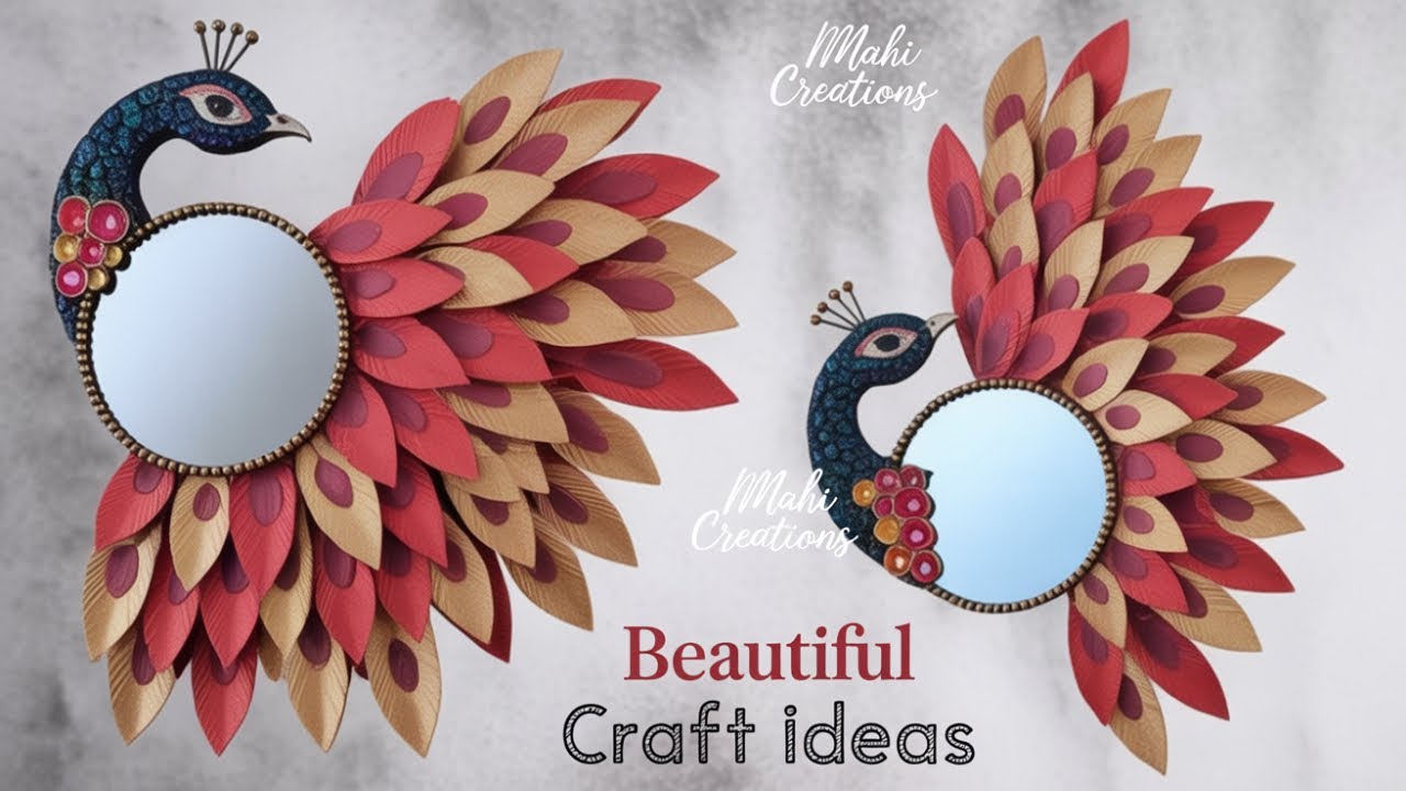 DIY ROYAL Look peacock Wall Hanging | Zero cost home decor ideas | Best out of waste