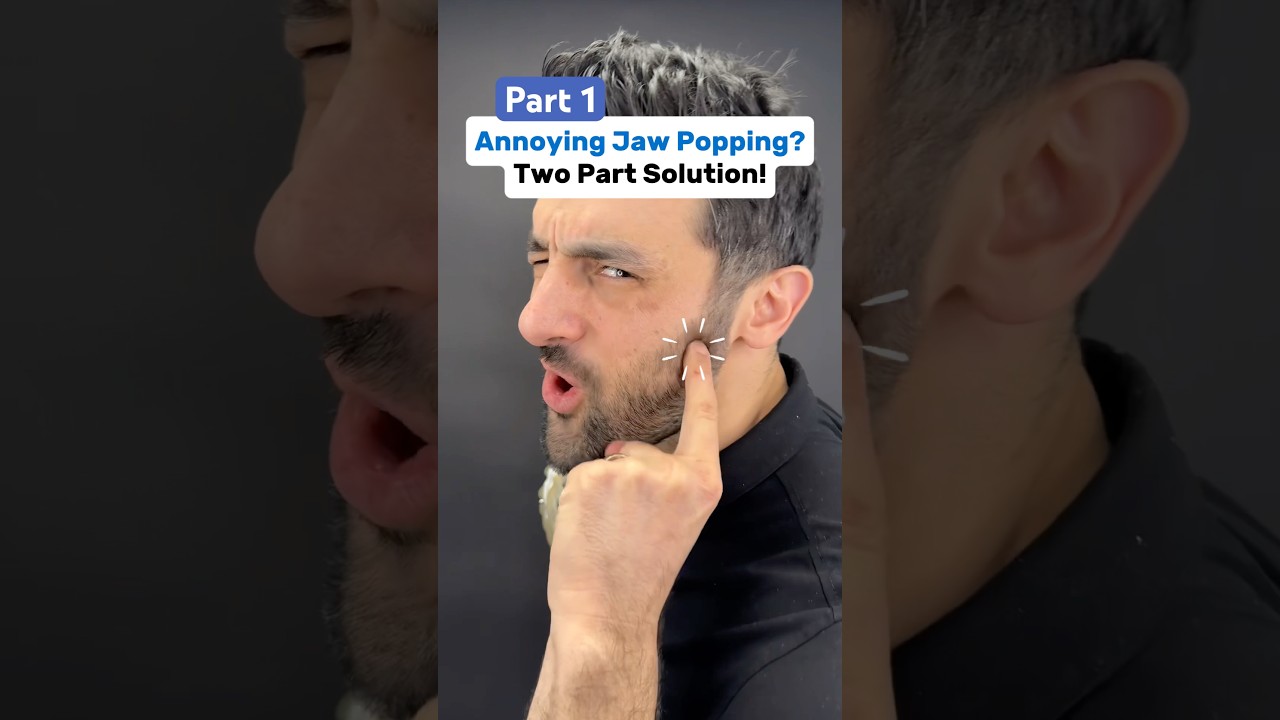 Part 1 of 2 &mdash; Annoying JAW popping? Try this 2-part solution! #tmj #tmjtreatment #jawpain