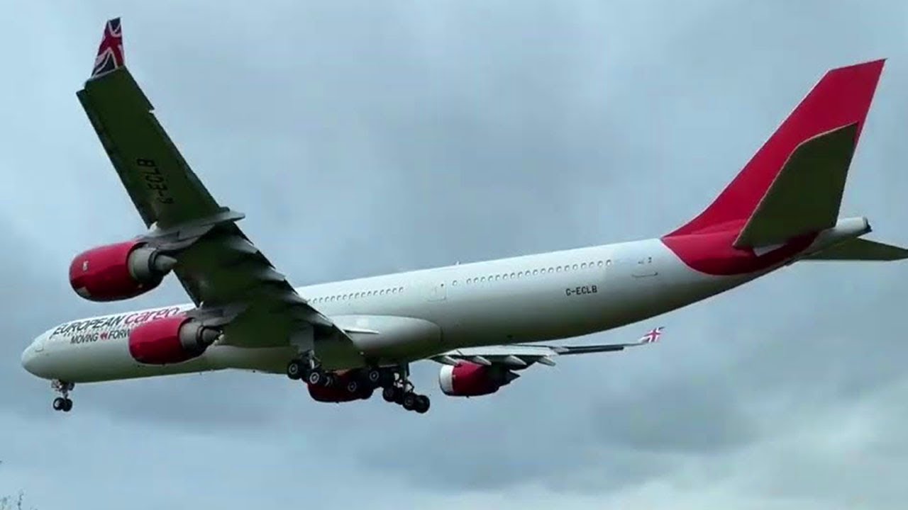 10 minutes of the worlds only A340-600F
