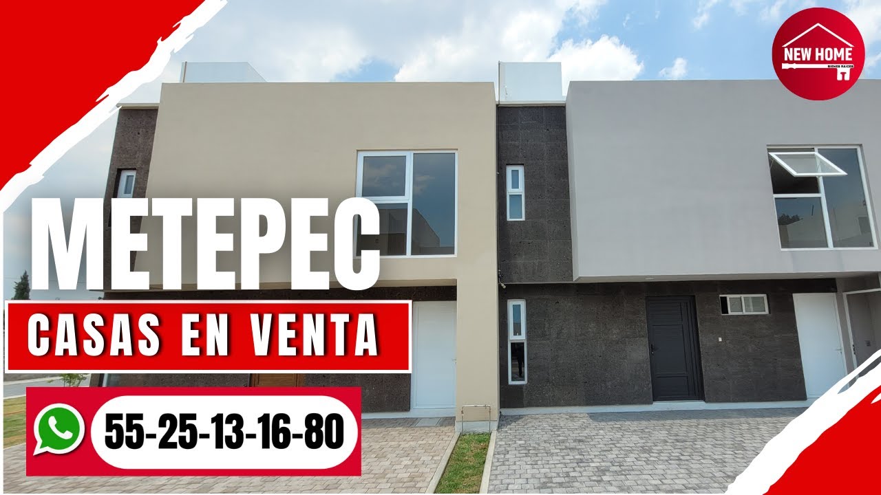 CASAS EN VENTA EN METEPEC CON ROOF GARDEN Y AMENIDADES, MODELO A DESDE $4,200,000
