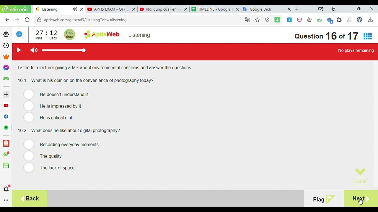 Aptis Listening Test 3