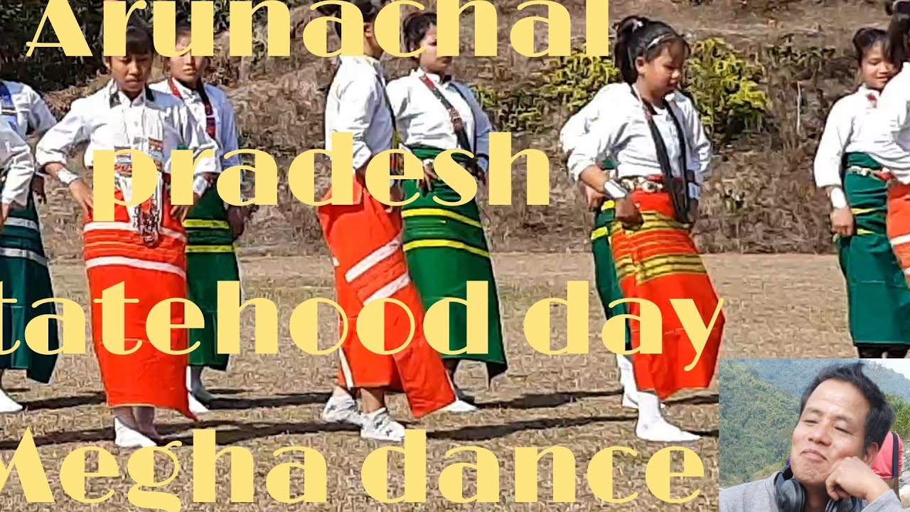 Arunachal pradesh statehood day Megha Dance performed Govt S,S Riga.